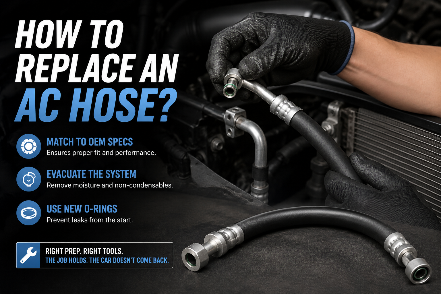 Automotive AC hose replacement guide